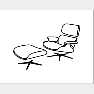 Eames Chair and Ottoman Posters and Art